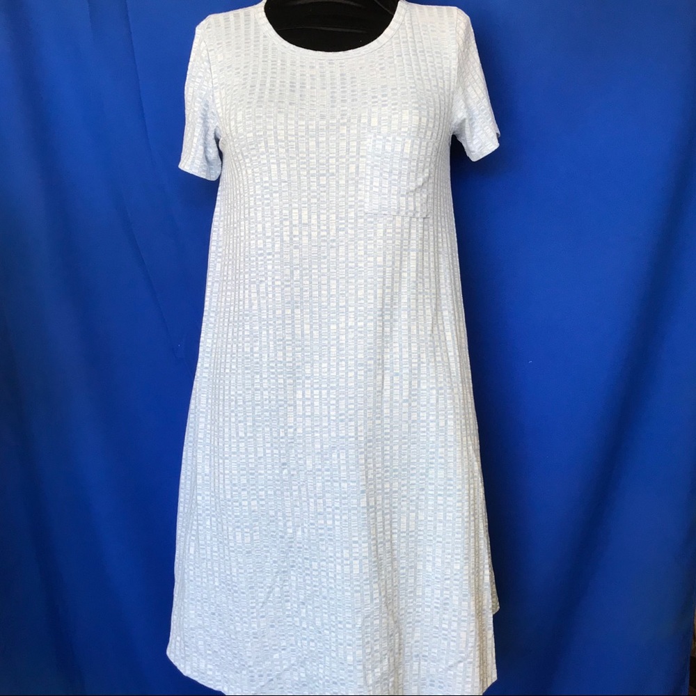 LULAROE CARLY RIBBED KNIT DRESS